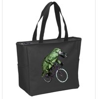 Platypus Cycling Funny Platypus Lover Platypus Bicycle Zip Tote Bag