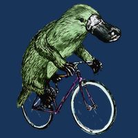 Platypus Cycling Funny Platypus Lover Platypus Bicycle Infant Baby Jersey Bodysuit