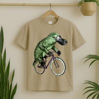 Platypus Cycling Funny Platypus Lover Platypus Bicycle T-Shirt