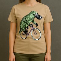 Platypus Cycling Funny Platypus Lover Platypus Bicycle T-Shirt