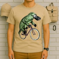 Platypus Cycling Funny Platypus Lover Platypus Bicycle T-Shirt