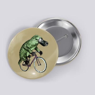 Platypus Cycling Funny Platypus Lover Platypus Bicycle Button