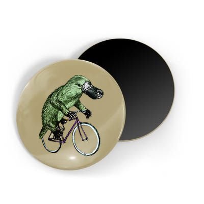 Platypus Cycling Funny Platypus Lover Platypus Bicycle Magnet