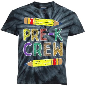 PreK Crew Funny PreK Teachers Back To School Kids Tie-Dye T-Shirt