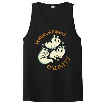 Purranormal Cativity Funny Halloween Costume Ghost Cats Gift PosiCharge Competitor Tank