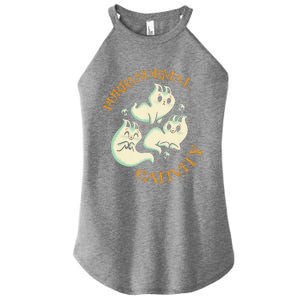 Purranormal Cativity Funny Halloween Costume Ghost Cats Gift Women's Perfect Tri Rocker Tank