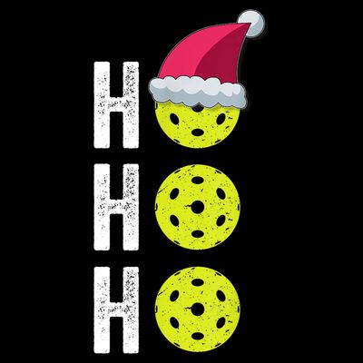 Pickleball Christmas Funny Santa Hat Holiday Ho Ho Ho Gift TShirt T-Shirt