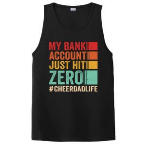 Proud Cheer Father My Bank Account Just Hit Zero Cheer Dad Gift PosiCharge Competitor Tank