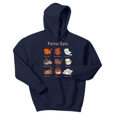 Potter Cats Funny Gifts For Cat Lovers Kids Hoodie