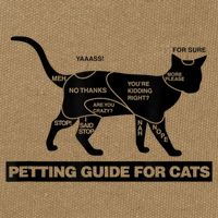 Petting Chart For A Cat Funny How To Pet A Cat Meme Cotton Canvas Backpack