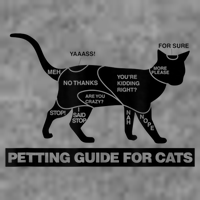Petting Chart For A Cat Funny How To Pet A Cat Meme 7-Panel Snapback Hat