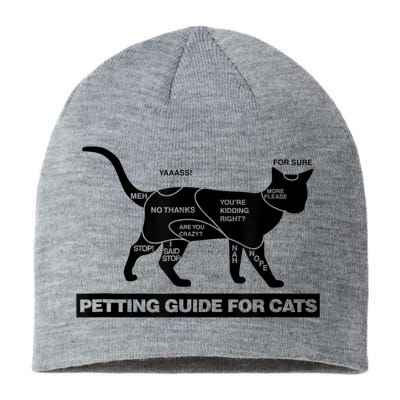 Petting Chart For A Cat Funny How To Pet A Cat Meme Sustainable Beanie