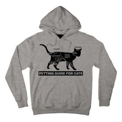 Petting Chart For A Cat Funny How To Pet A Cat Meme Tall Hoodie