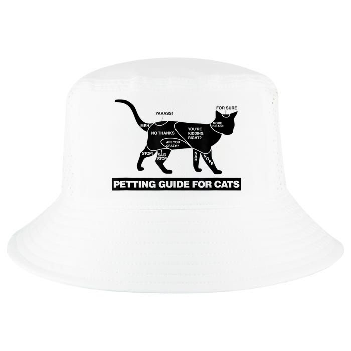 Petting Chart For A Cat Funny How To Pet A Cat Meme Cool Comfort Performance Bucket Hat