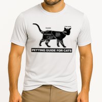 Petting Chart For A Cat Funny How To Pet A Cat Meme Performance Shirt