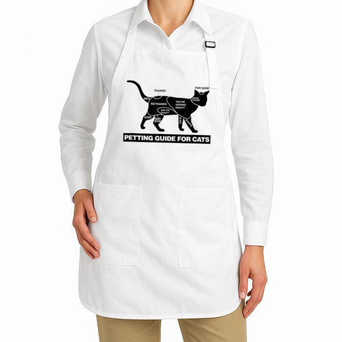 Petting Chart For A Cat Funny How To Pet A Cat Meme Apron
