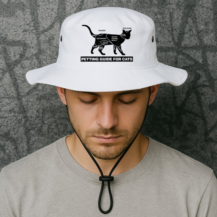 Petting Chart For A Cat Funny How To Pet A Cat Meme Bucket Hat