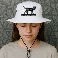 Petting Chart For A Cat Funny How To Pet A Cat Meme Bucket Hat