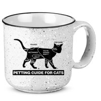 Petting Chart For A Cat Funny How To Pet A Cat Meme 15oz Campfire Ceramic Mug
