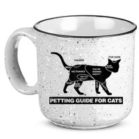 Petting Chart For A Cat Funny How To Pet A Cat Meme 15oz Campfire Ceramic Mug