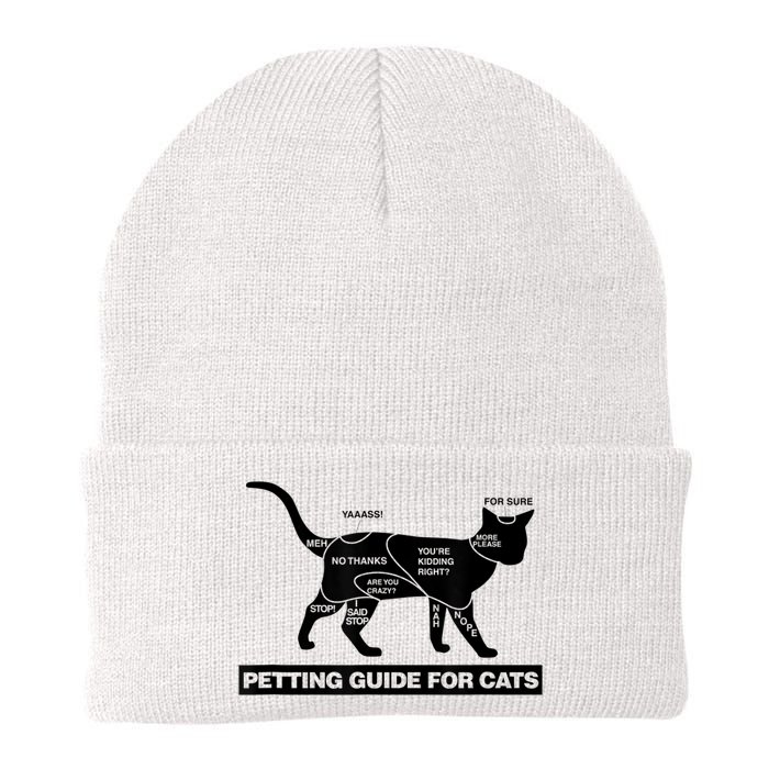 Petting Chart For A Cat Funny How To Pet A Cat Meme Beanie