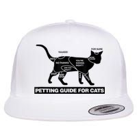 Petting Chart For A Cat Funny How To Pet A Cat Meme Flatbill Hat