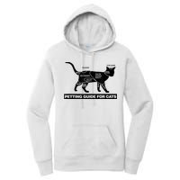 Petting Chart For A Cat Funny How To Pet A Cat Meme Women's Pullover Hoodie