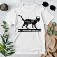 Petting Chart For A Cat Funny How To Pet A Cat Meme Premium T-Shirt