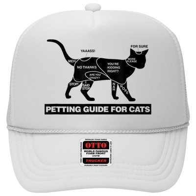Petting Chart For A Cat Funny How To Pet A Cat Meme Trucker Hat