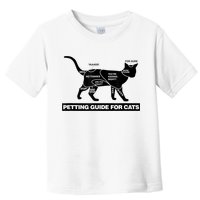 Petting Chart For A Cat Funny How To Pet A Cat Meme Toddler T-Shirt