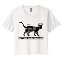 Petting Chart For A Cat Funny How To Pet A Cat Meme Crop Top