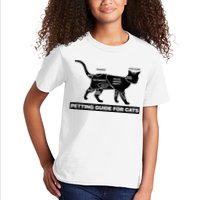 Petting Chart For A Cat Funny How To Pet A Cat Meme Kids T-Shirt
