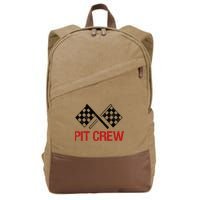 Pit Crew For Racing Car Parties Cotton Canvas Backpack