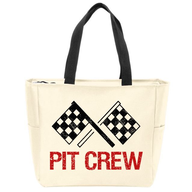 Pit Crew For Racing Car Parties Zip Tote Bag