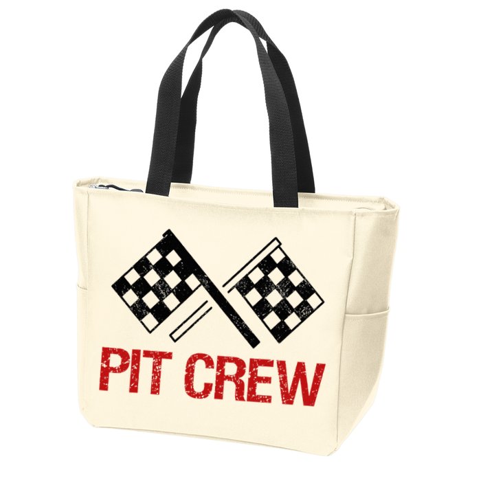 Pit Crew For Racing Car Parties Zip Tote Bag