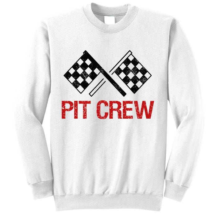 Pit Crew For Racing Car Parties Sweatshirt
