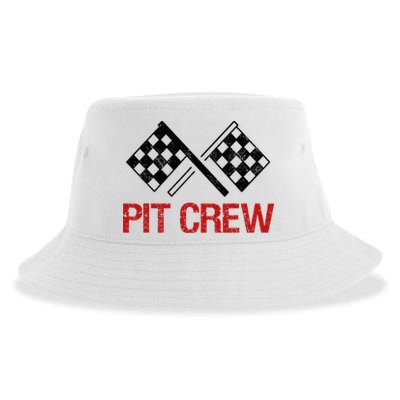 Pit Crew For Racing Car Parties Sustainable Bucket Hat