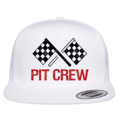 Pit Crew For Racing Car Parties Flatbill Hat