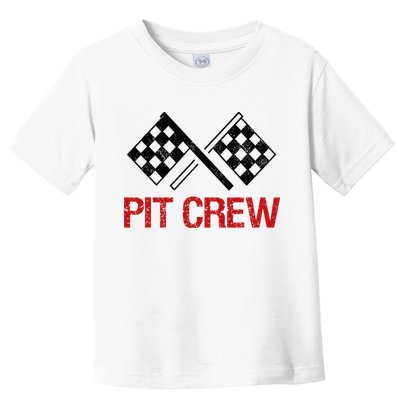 Pit Crew For Racing Car Parties Toddler T-Shirt