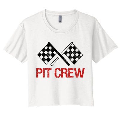 Pit Crew For Racing Car Parties Crop Top