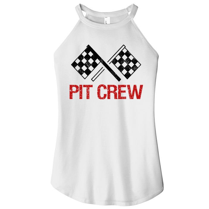 Pit Crew For Racing Car Parties Women's Perfect Tri Rocker Tank