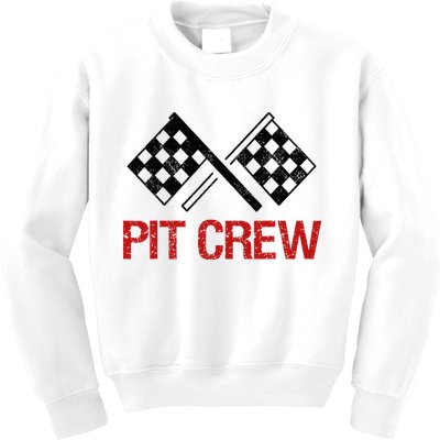 Pit Crew For Racing Car Parties Kids Sweatshirt