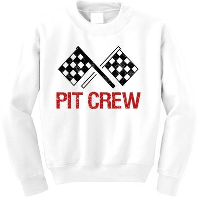 Pit Crew For Racing Car Parties Kids Sweatshirt