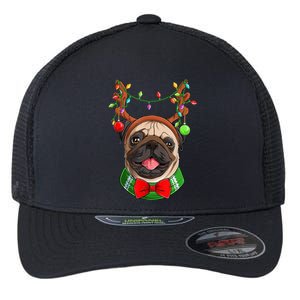 Pug Christmas Festive Cute Flexfit Unipanel Trucker Cap