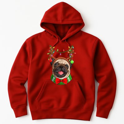 Pug Christmas Festive Cute Hoodie