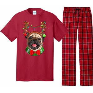 Pug Christmas Festive Cute Pajama Set