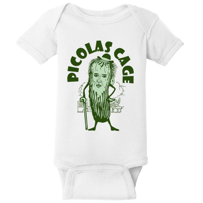 Picolas Cage Funny Cute Baby Bodysuit