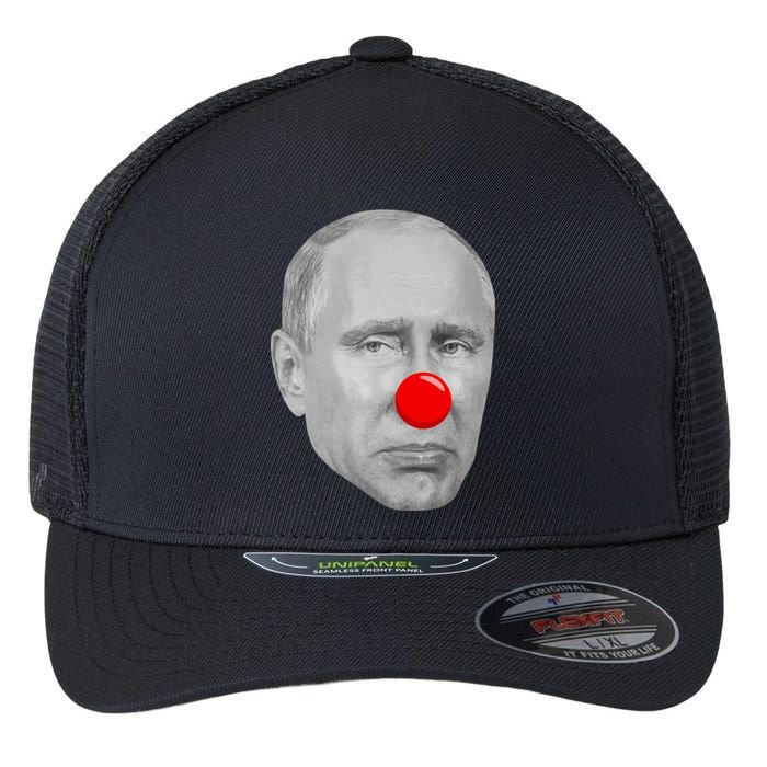 Putin Clown Funny Flexfit Unipanel Trucker Cap
