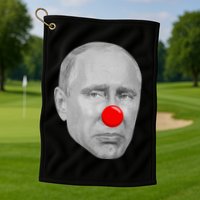 Putin Clown Funny Golf Towel