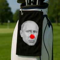 Putin Clown Funny Golf Towel